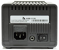 ASE-1118 Паяльная станция - вид сзади